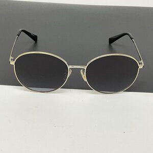 COACH HC7125 Round Metal Sunglasses, Gold, 56 [] 17-140 Scratched Lenses